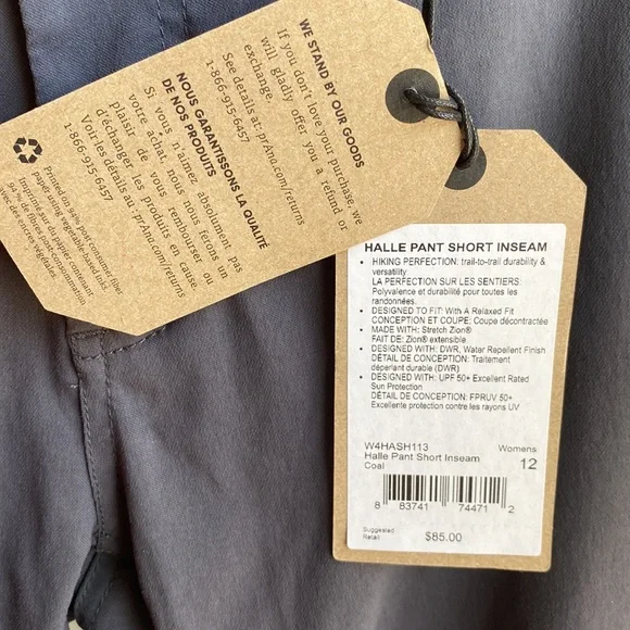 Prana Halle Hiking Pants Convertible size 12 / inseam 30” Like New! sustainable - Picture 7 of 13